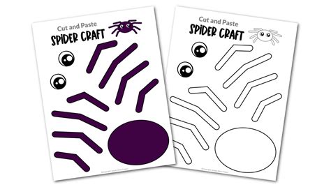 free printable spider craft template|simple mom project spider template.